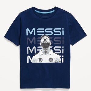 Messi Collection nwot never worn men’s small graphic tee T-shirt soccer blue new